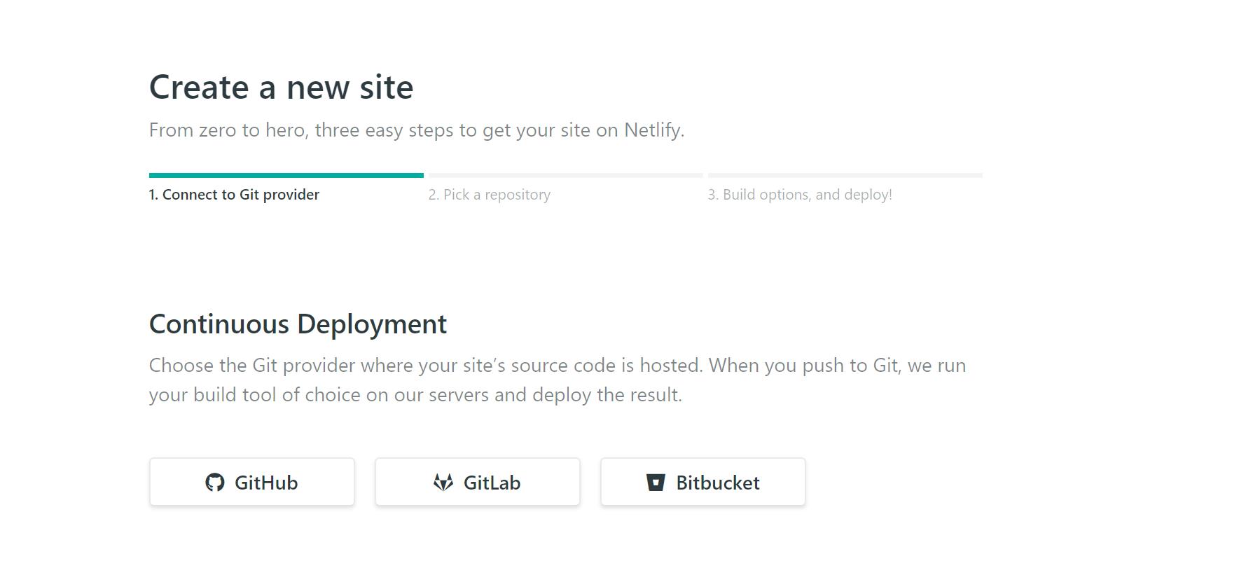 netlify中导入github repo步骤1-2